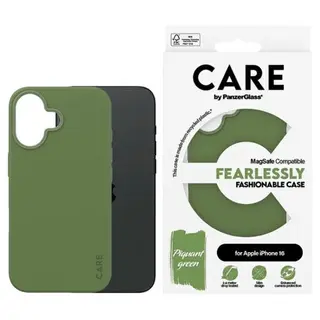 Produktfoto för CARE by PanzerGlass Case Fashion Green MagSafe iPhone 16