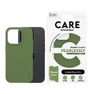 Produktfoto för CARE by PanzerGlass Case Fashion Green MagSafe iPhone 16 Pro