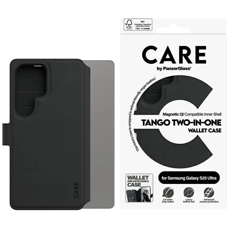 Alternativ bild 0 för CARE by PanzerGlass Feature Case Tango Two-in-One Wallet w. QI Compatible Samsung Galaxy S25 Ultra