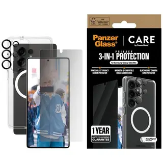 Produktfoto för CARE by PanzerGlass Flagship 3-in-1 Privacy Bundle Samsung Galaxy S25 Ultra