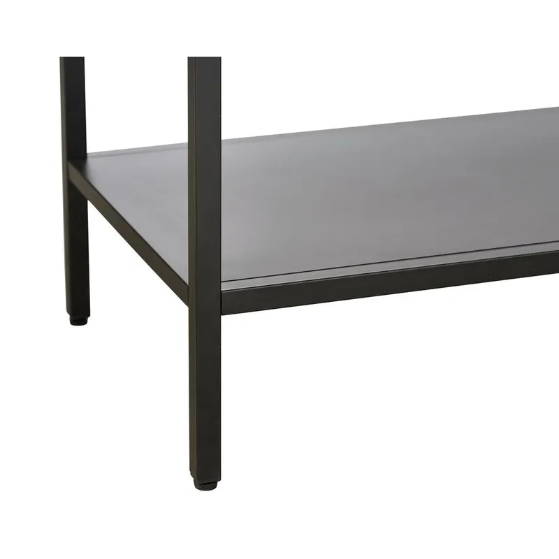Bild 5 för Carmel sk&aring;p, h&ouml;ga ben, m. 2 d&ouml;rrar och 3 hyllor - glas och svart metall (H:160)