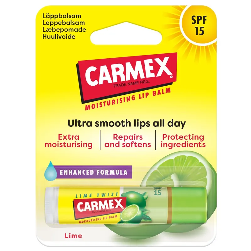Bild 1 för Carmex Lip Balm Lime Twist Stick SPF15