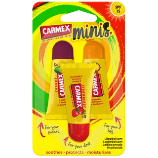 Produktfoto för Carmex Lip Balm Minis SPF15 3-pack