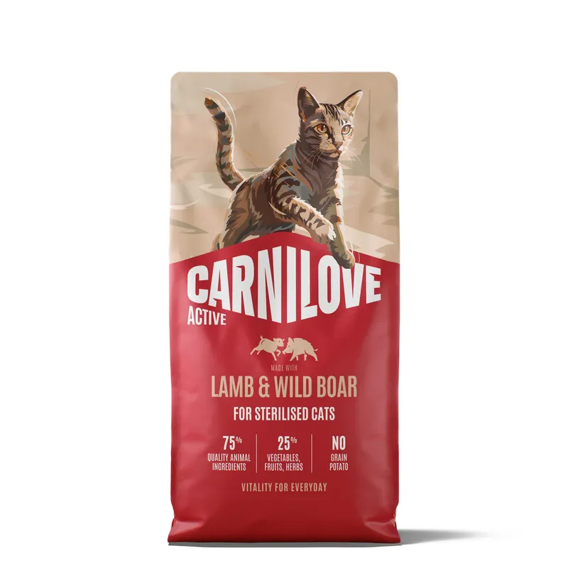 Alternativ bild 0 för Carnilove Active Cat Sterilised Adult All Breeds Lamb & Wild Boar torrfoder för katt 6 kg