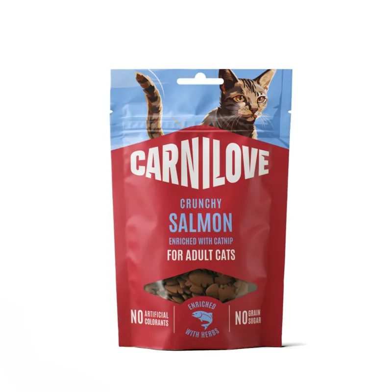 Bild 1 för Carnilove Carnilove crunchy godis till katt: lax med pumpa 50 g