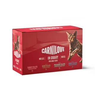 Produktfoto för Carnilove Cat Multipack Sås våtfoder för katt 12x85 g