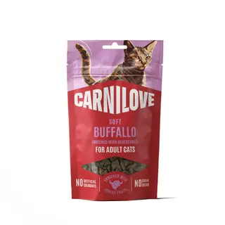 Produktfoto för Carnilove Cat Soft Snack Buffalo enriched with Blueberries 50 g