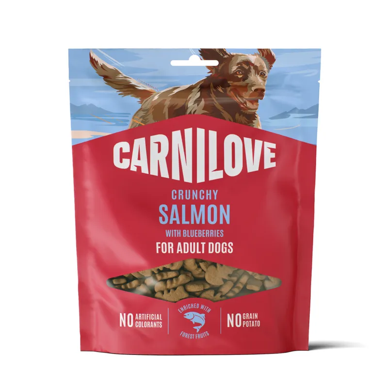 Bild 2 för Carnilove Dog Crunchy Snack Salmon & Blueberries hundgodis 200 g