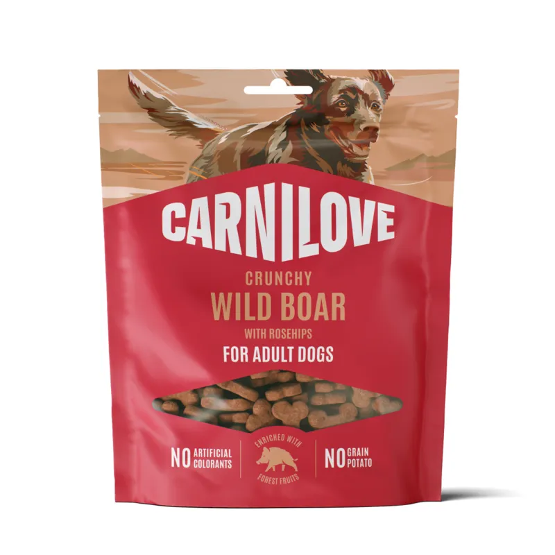 Bild 1 för Carnilove Dog Crunchy Snack Wild Boar & Rosehips hundgodis 200 g