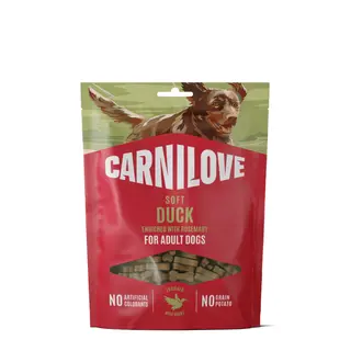 Produktfoto för Carnilove Dog Soft Snack Duck & Rosemary hundgodis 200 g