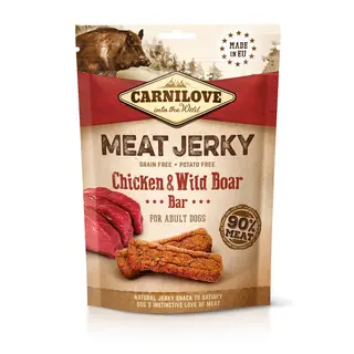 Produktfoto för Carnilove Jerky Chicken & Wild Boar Bar 100 g