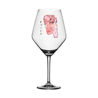 Produktfoto för Carolina Gynning - Rödvinsglas Moonlight Queen 75 cl Rosa