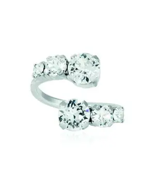 Produktfoto för Caroline Svedbom - Halo Ring Rhodium Crystal