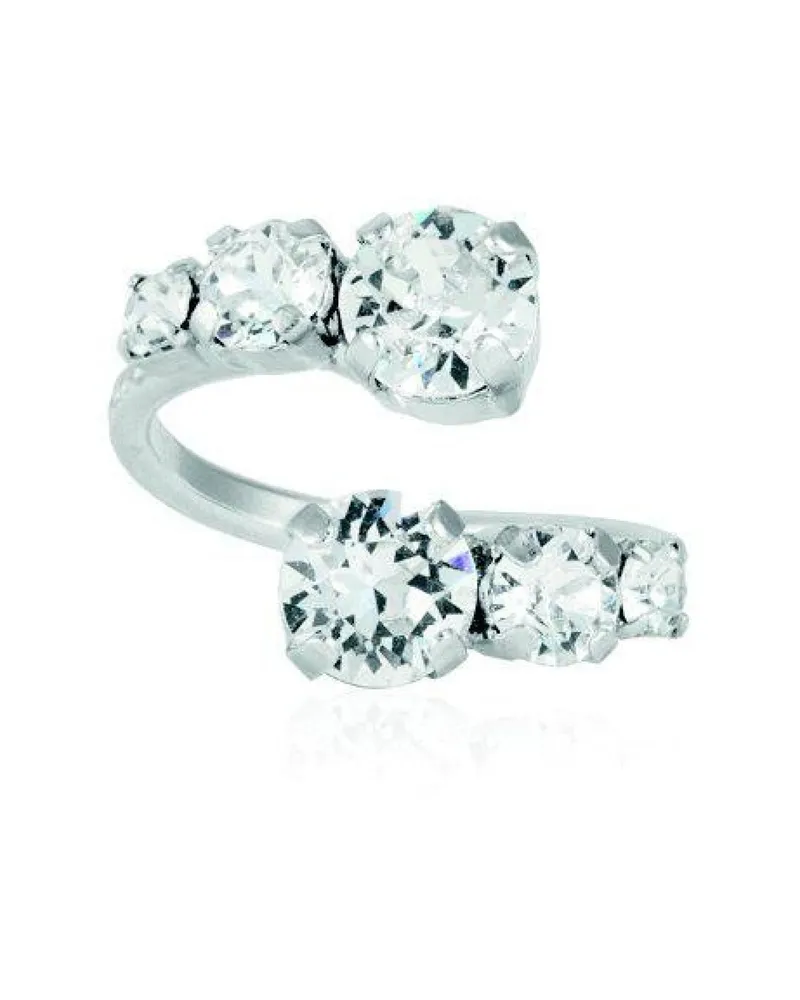 Bild 2 för Caroline Svedbom - Halo Ring Rhodium Crystal