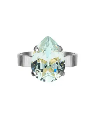 Produktfoto för Caroline Svedbom - Mini Drop Ring Rhodium Light Azore