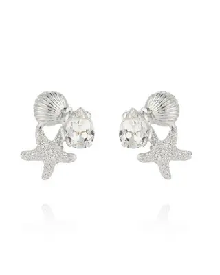 Produktfoto för Caroline Svedbom - Seascape Earrings Rhodium Crystal