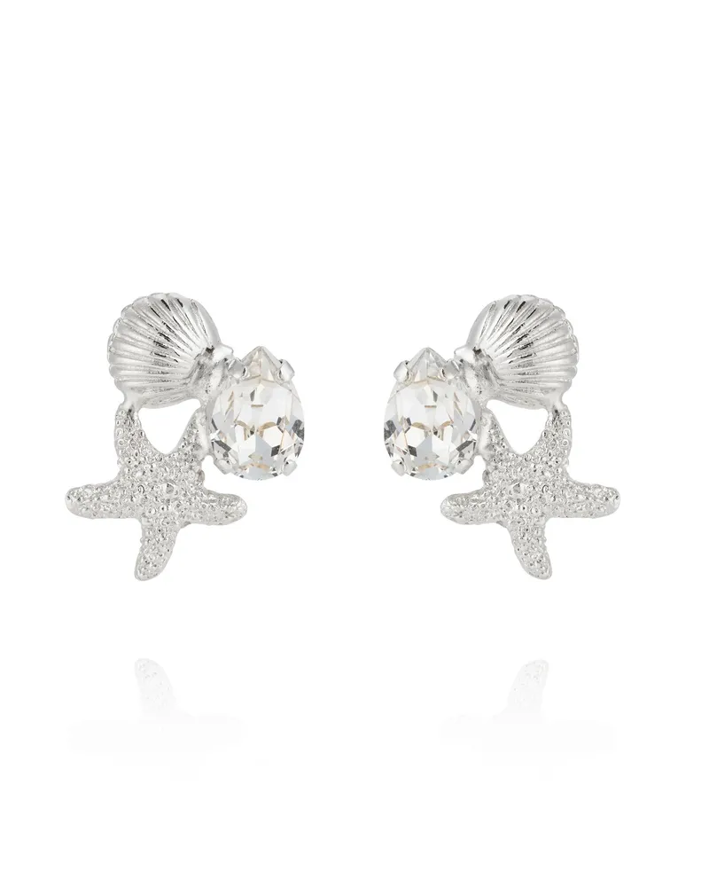 Bild 2 för Caroline Svedbom - Seascape Earrings Rhodium Crystal