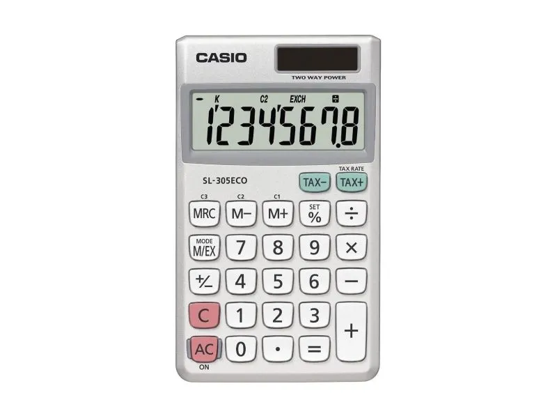 Alternativ bild 0 för Casio Miniräknare SL-305ECO