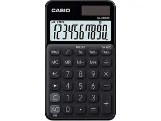 Produktfoto för Casio SL-310UC - Fickkalkylator - 10 siffror - solcellspanel, batteri - svart