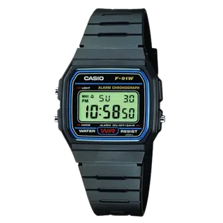 Produktfoto för Casio Timeless F-91W-1YEG - Unisex - 33 mm - Digital - Digital/Smartklocka - Plexiglas