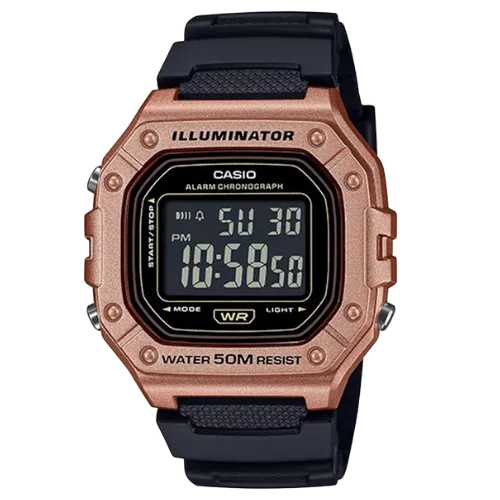 Bild 2 för Casio Timeless W-218HM-5BVEF - Unisex - 43 mm - Digital - Quartz - Plexiglas