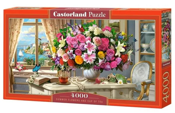 Alternativ bild 0 för Castorland Summer flowers on table