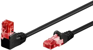 Produktfoto för CAT 6 - 90°angled black - 0.5m