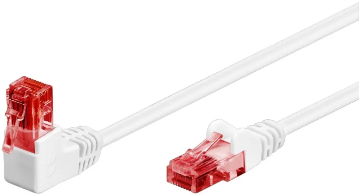 Alternativ bild 0 för CAT 6 - 90°angled White - 0.25m