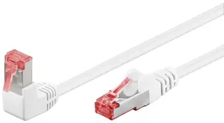 Produktfoto för CAT 6 - 90°angled White - 1m