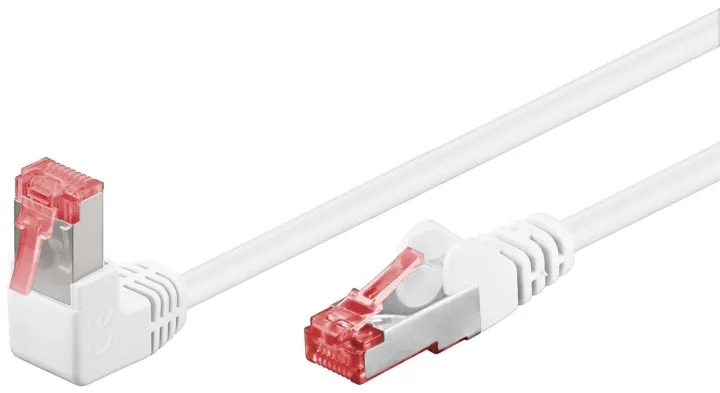 Alternativ bild 0 för CAT 6 - 90°angled White - 1m