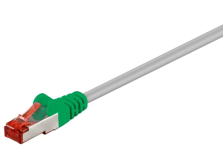 Alternativ bild 0 för CAT 6 Crossover-patch cable S/FTP (PiMF) grey green