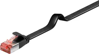 Produktfoto för CAT 6 flat patch cable U/FTP black