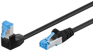 Produktfoto för CAT 6A - 90°angled black - 0.5m