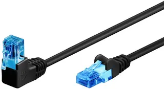 Produktfoto för CAT 6A - 90°angled black - 2m