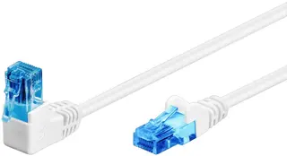 Produktfoto för CAT 6A - 90°angled White - 1m