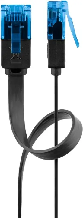 Produktfoto för CAT 6A flat-patch cable U/UTP black