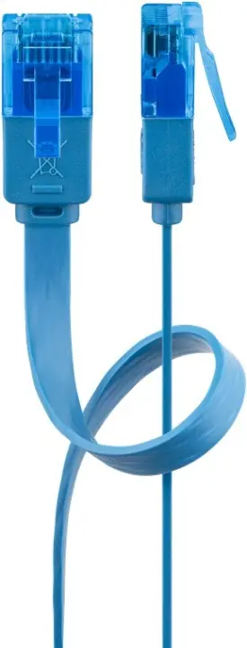 Produktfoto för CAT 6A flat-patch cable U/UTP blue
