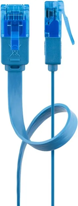 Alternativ bild 0 för CAT 6A flat-patch cable U/UTP blue
