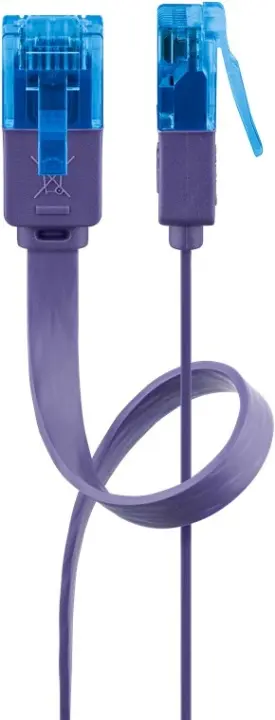 Produktfoto för CAT 6A flat-patch cable U/UTP violet