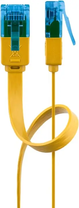 Produktfoto för CAT 6A flat-patch cable U/UTP yellow