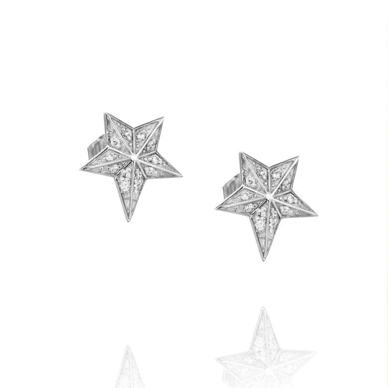 Alternativ bild 0 för Catch A Falling Star & Stars Örhänge Vitguld