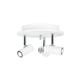 Produktfoto för Cato LED rondell 3-spot (Vit)