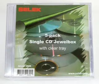 Produktfoto för CD/DVD etui. Transparent