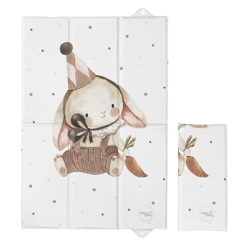 Alternativ bild 0 för Ceba baby bärbar skötdyna, clown Bunny