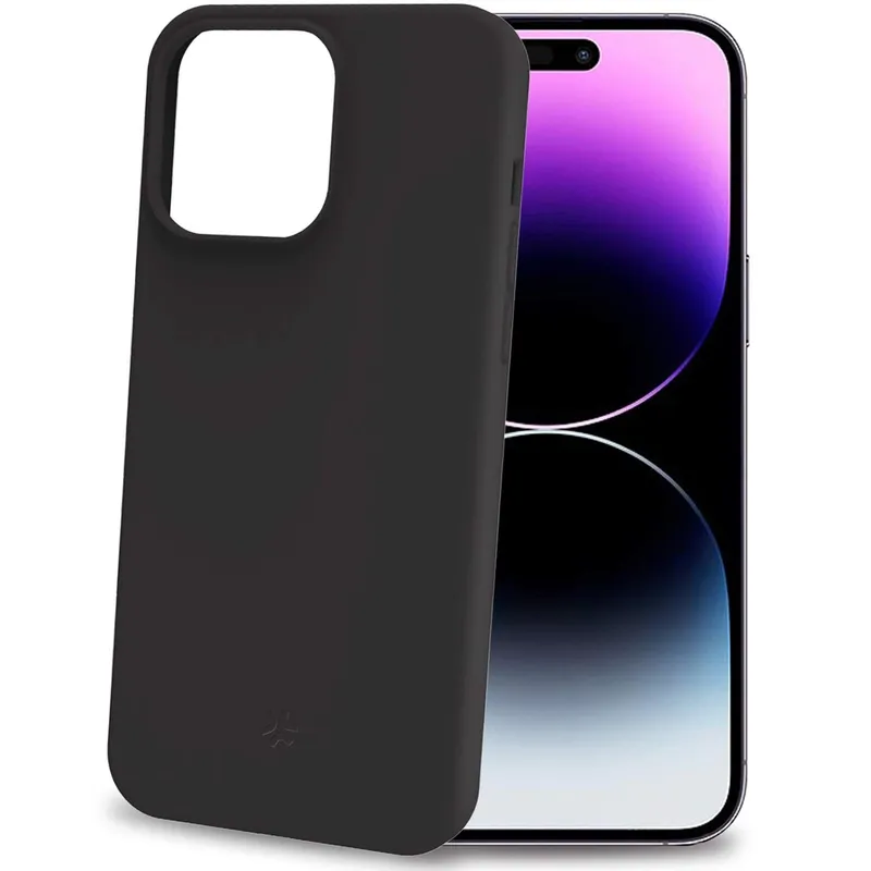 Bild 1 för CELLY Cromo Soft rubber case iPhone 15 Pro Max - Black