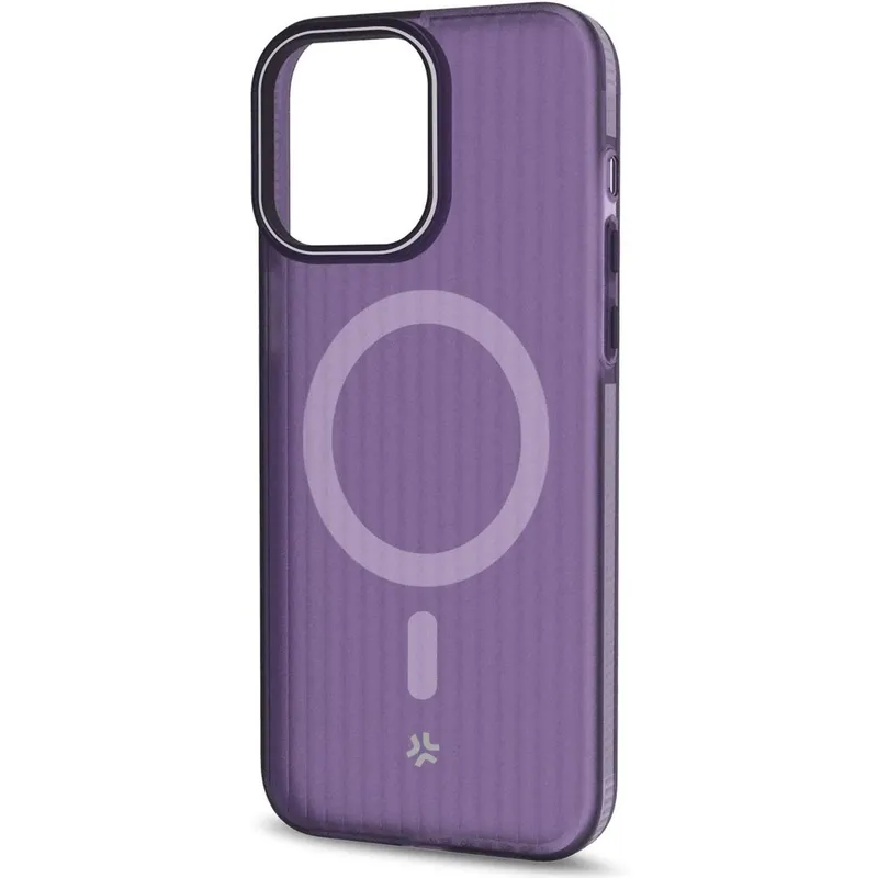 Bild 2 för Celly Magsuit MagSafe-kompatibelt skal iPhone 16 semi-transparent Lila