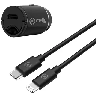 Produktfoto för CELLY ProPower car power adapter - ultra compact - 24 pin USB-C - 20 Watt