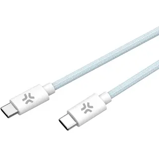 Produktfoto för Celly USB-C - USB-C-kabel 60W 1,5 m Ljusblå