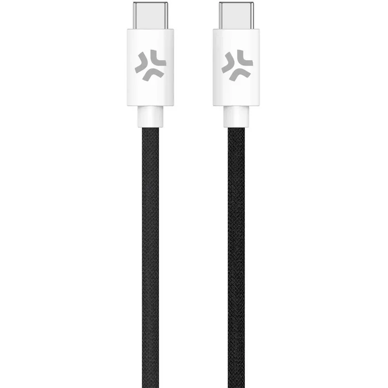 Bild 2 för Celly USB-C - USB-C-kabel 60W 1,5 m Svart