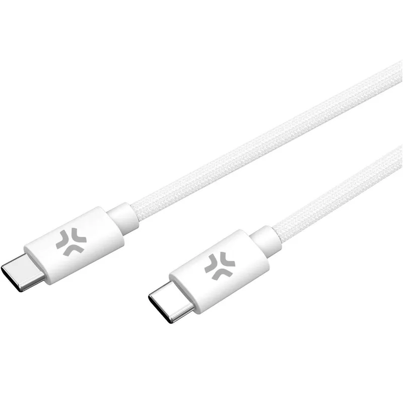 Bild 1 för Celly USB-C - USB-C-kabel 60W 1,5 m Vit